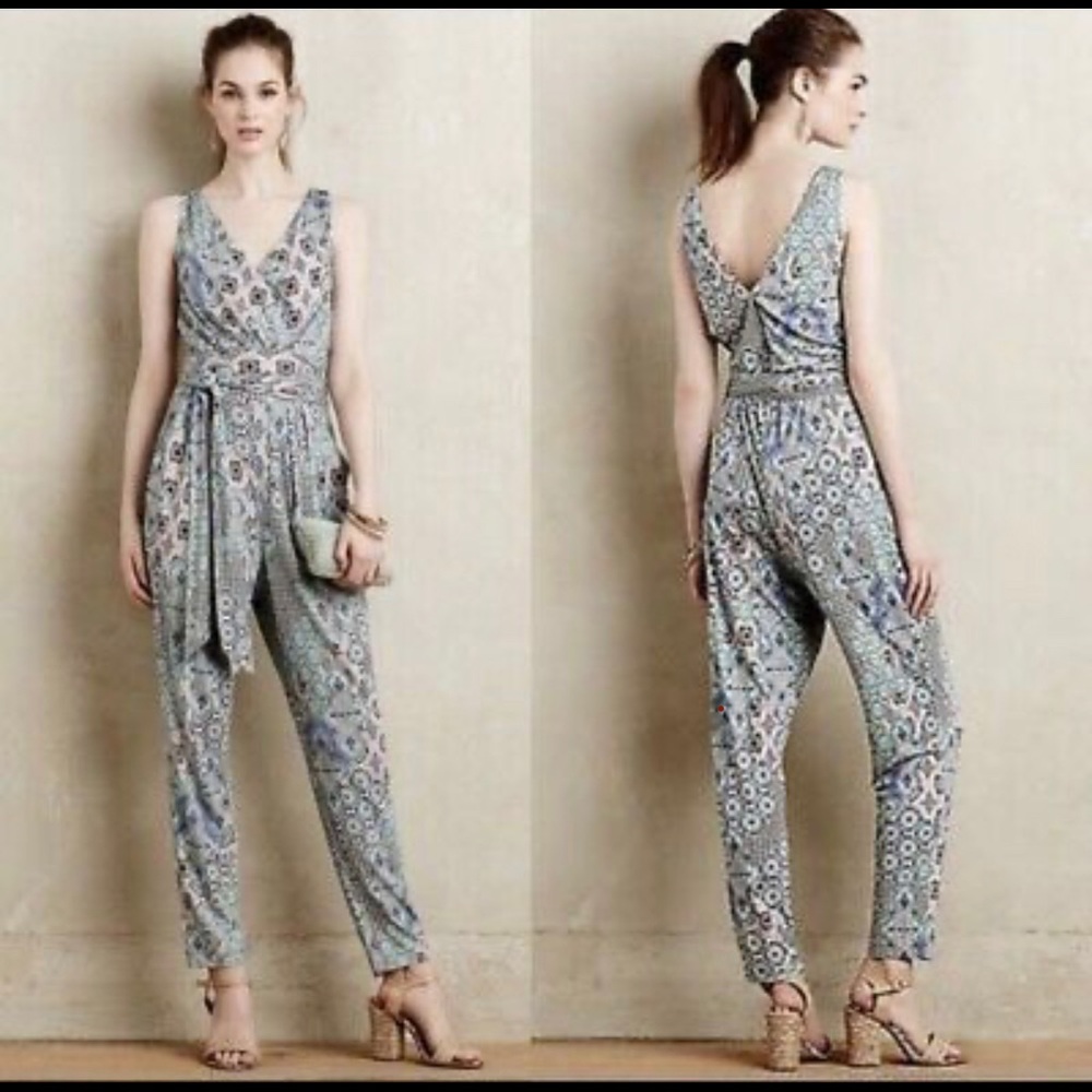 Anthropologie Paisley Jumpsuit